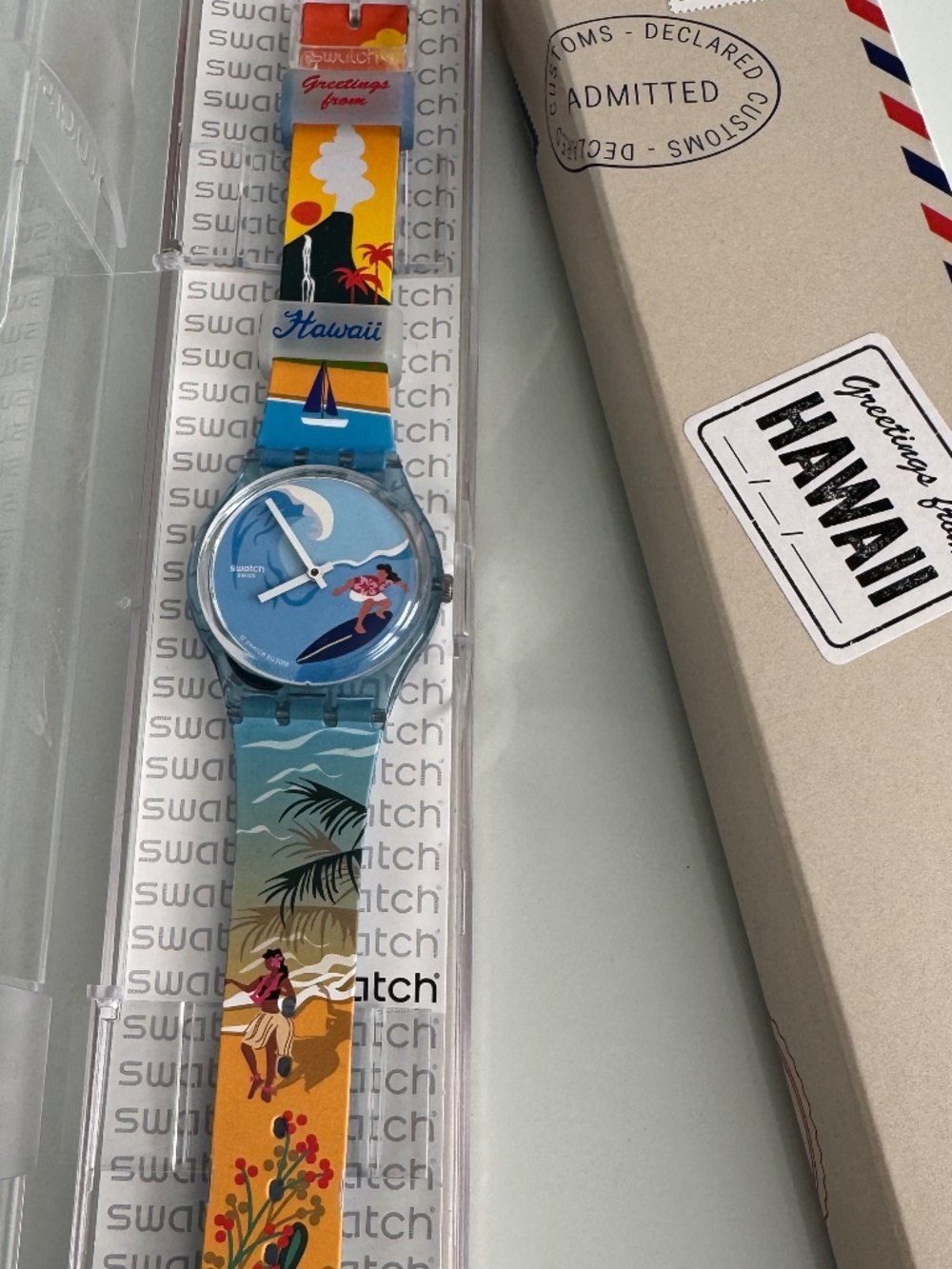 Swatch Exclusive Hawaii Destination Watches Pau Hana Time 34mm Model GZ339